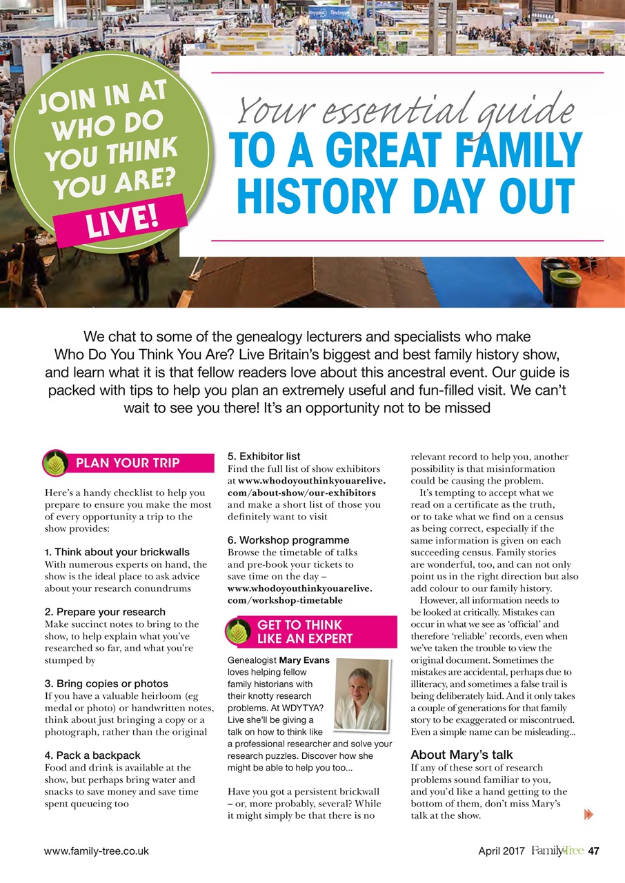 Family Tree Preview Pages