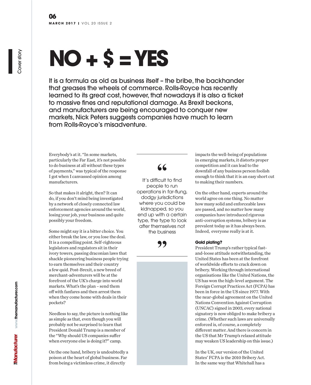 The Manufacturer Preview Pages