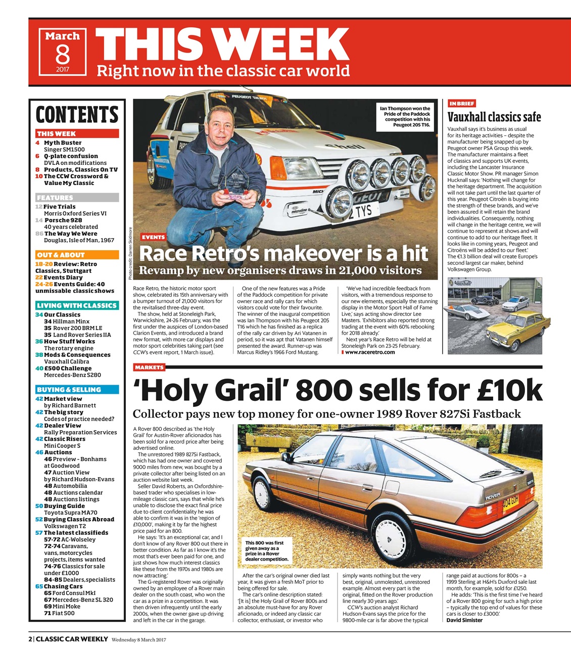 Classic Car Weekly Preview Pages