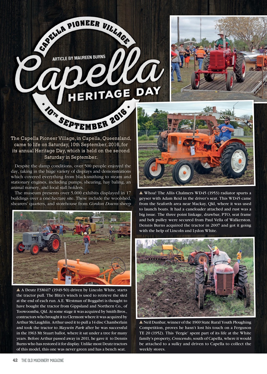 The Old Machinery Magazine Preview Pages