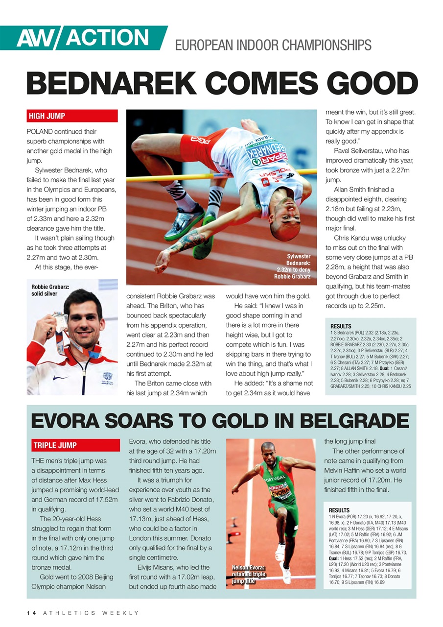 AW – Athletics Weekly Magazine Preview Pages