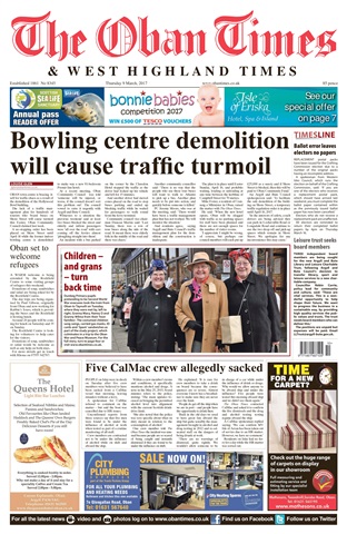 The Oban Times & Lochaber Times issue 9th March 2017
