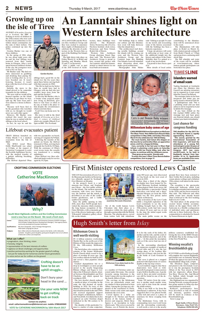 The Oban Times & Lochaber Times Preview Pages