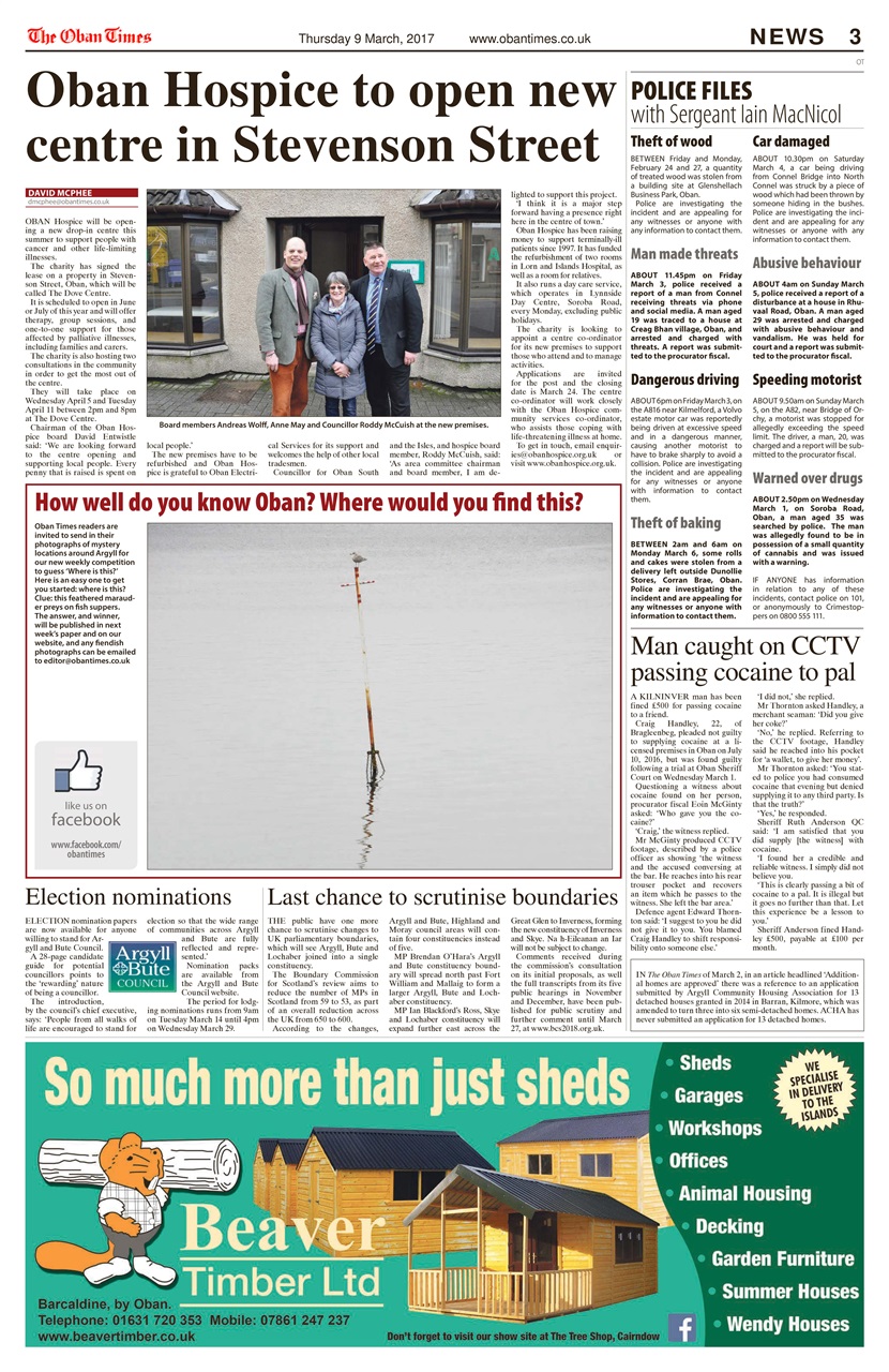 The Oban Times & Lochaber Times Preview Pages
