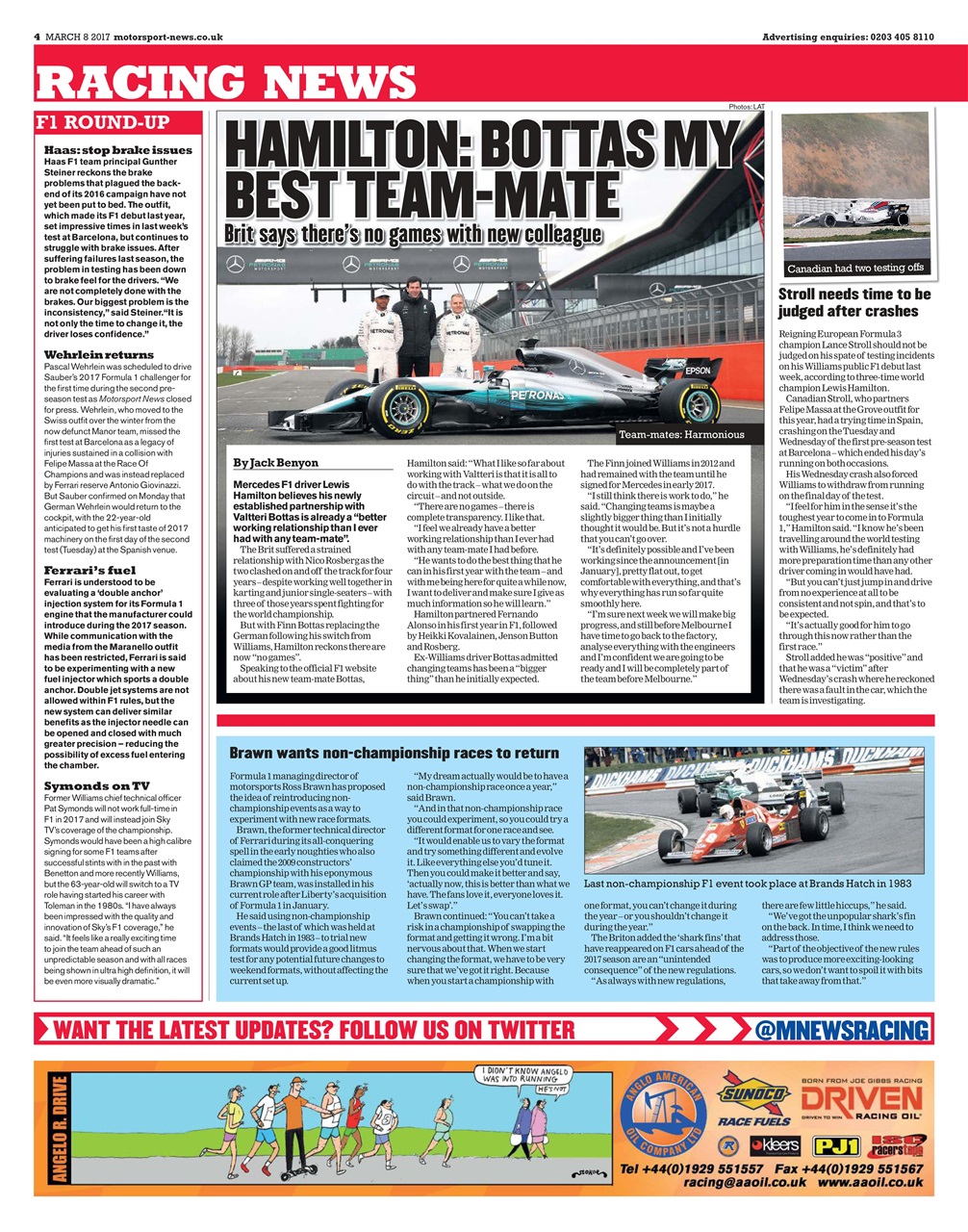 Motorsport News Preview Pages