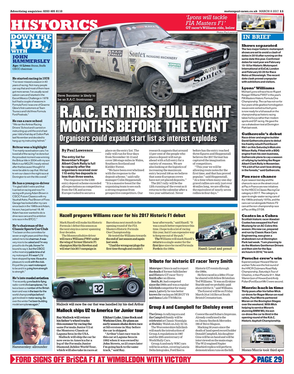 Motorsport News Preview Pages