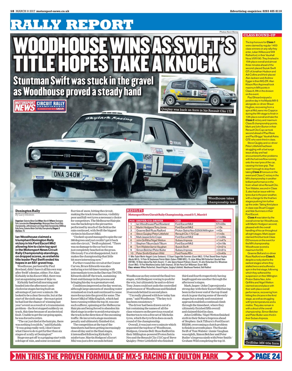 Motorsport News Preview Pages