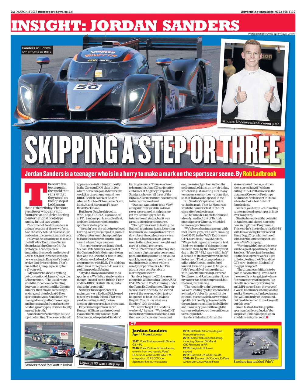 Motorsport News Preview Pages