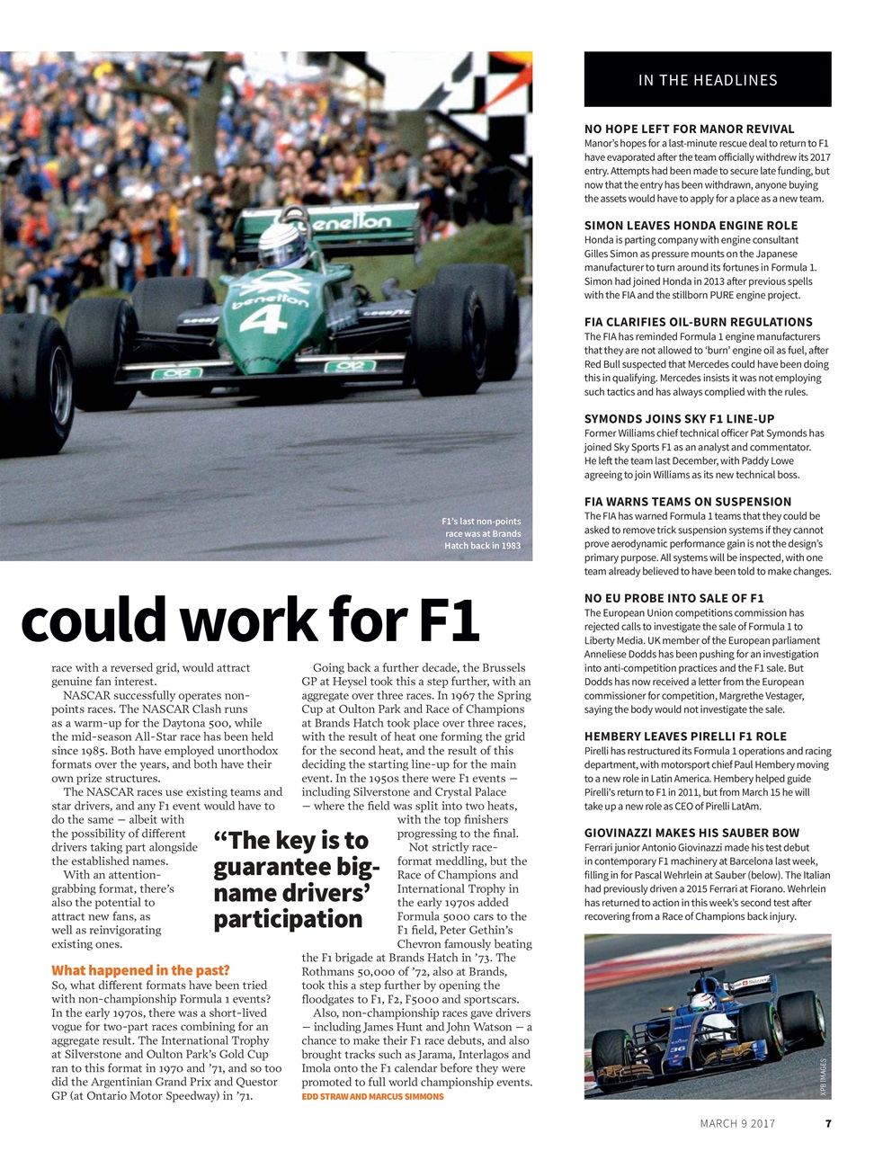 Autosport Preview Pages