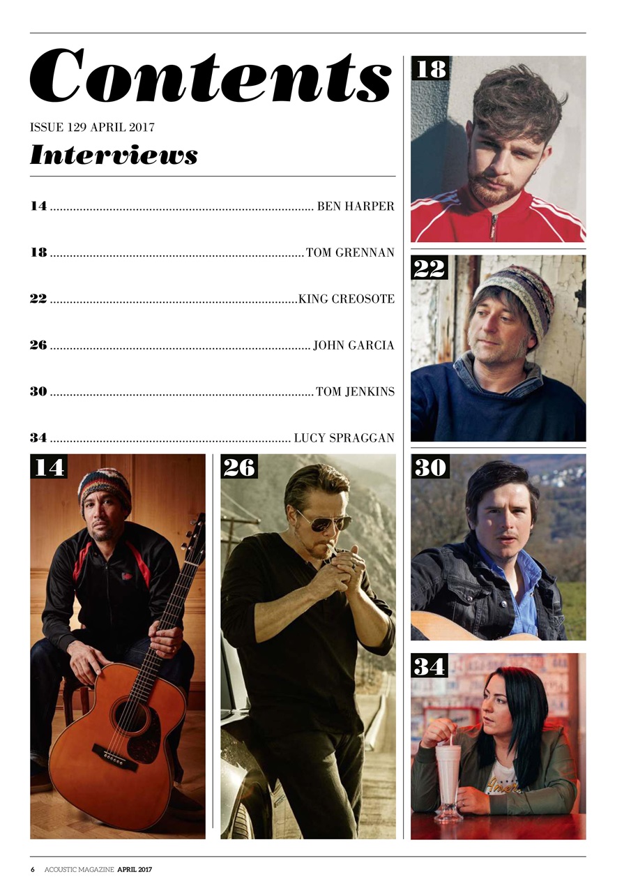 Acoustic Preview Pages