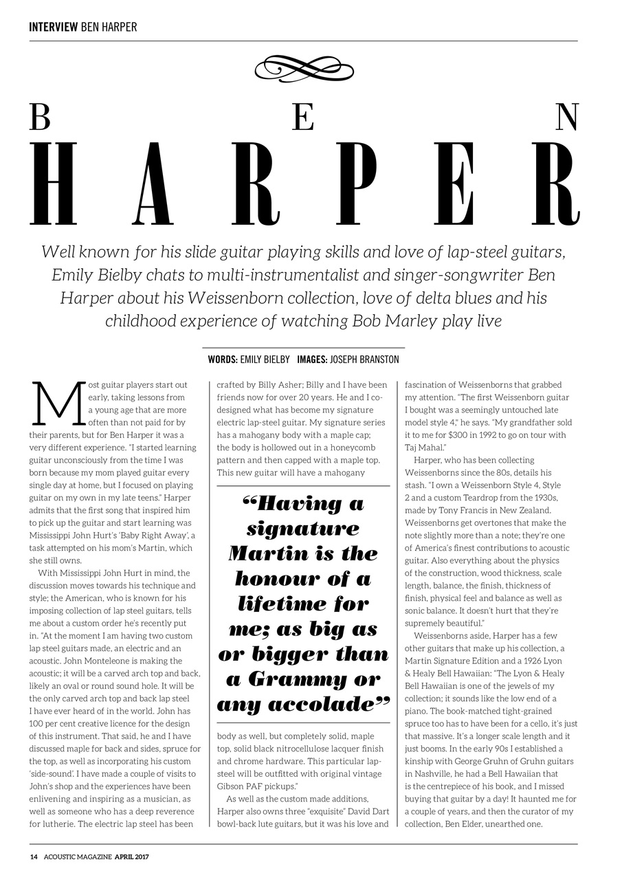 Acoustic Preview Pages