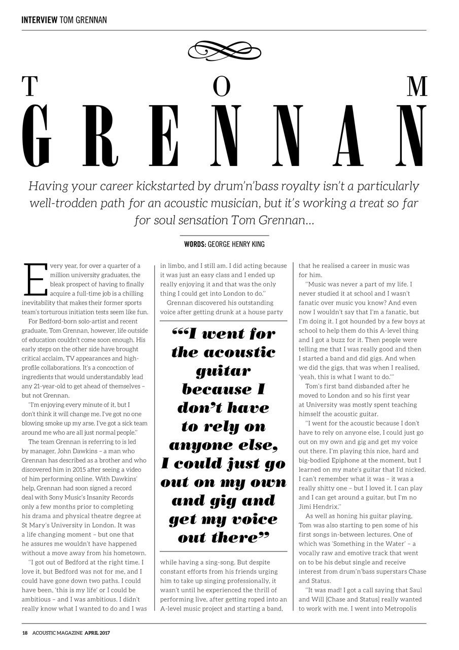 Acoustic Preview Pages