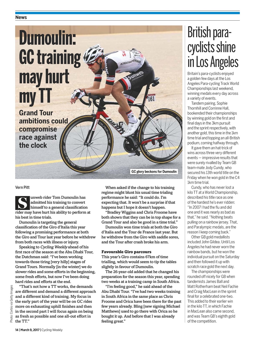 Cycling Weekly Preview Pages