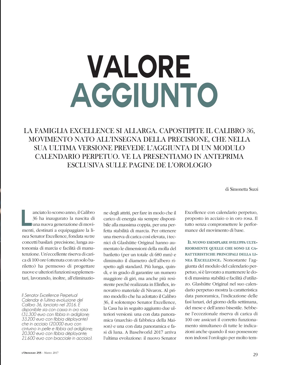 L'Orologio Preview Pages