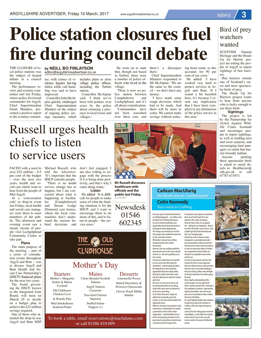 Argyllshire Advertiser Preview Pages