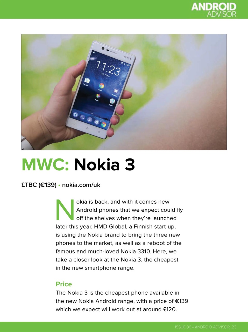 Android Advisor Preview Pages