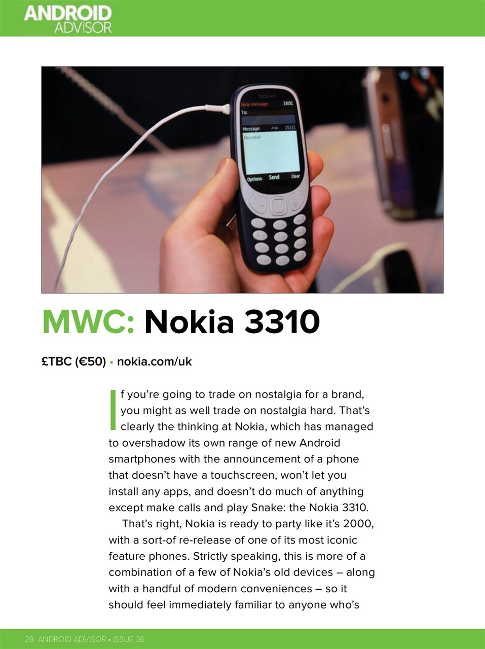 Android Advisor Preview Pages