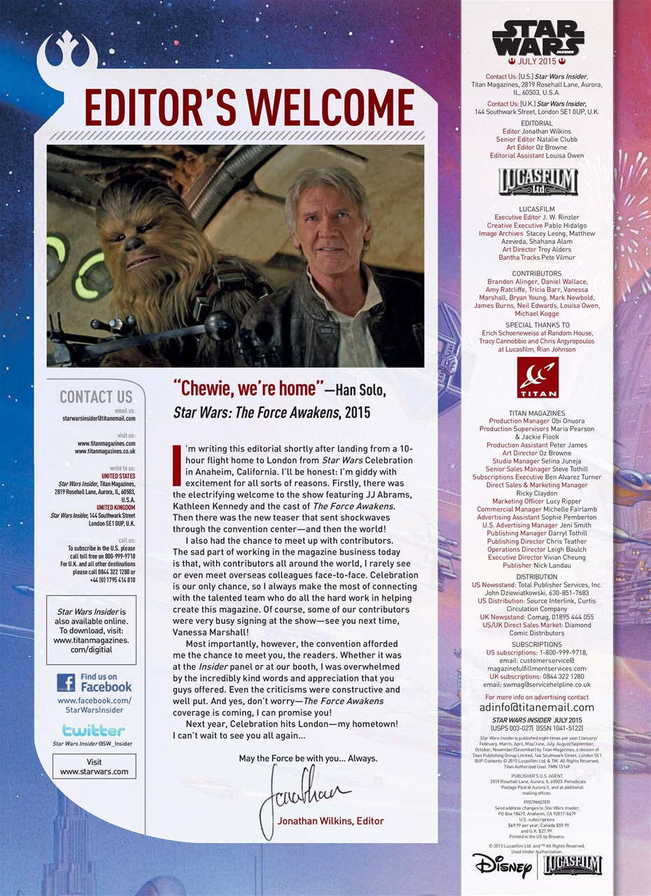 Star Wars Insider Preview Pages