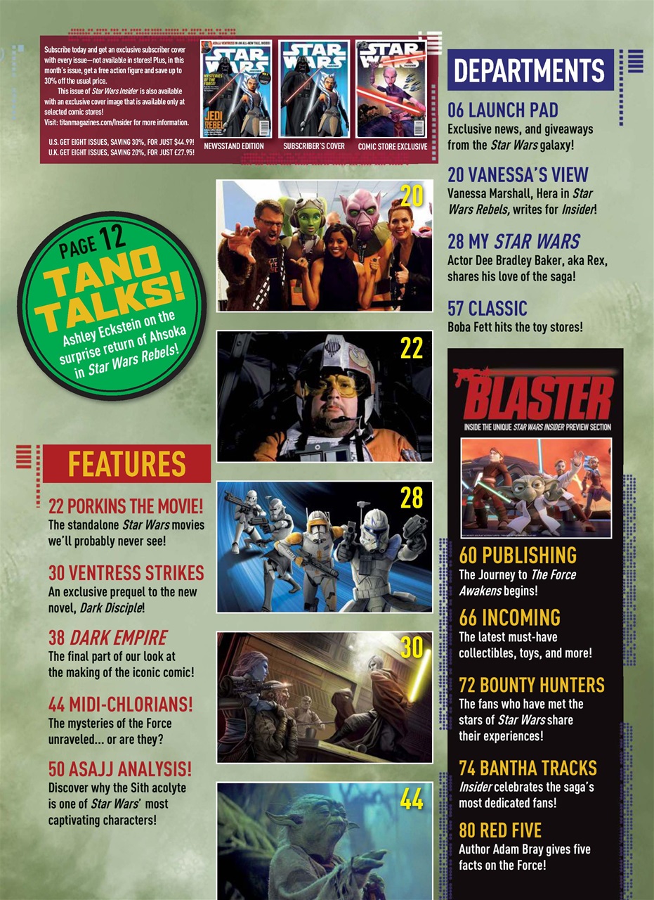 Star Wars Insider Preview Pages