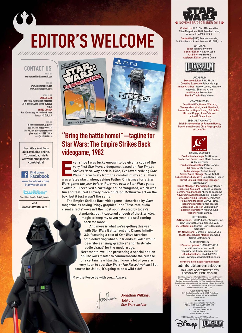 Star Wars Insider Preview Pages