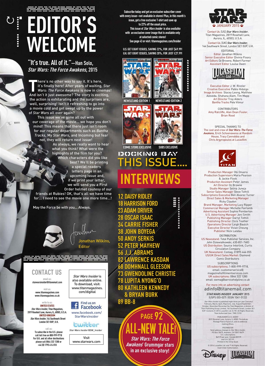 Star Wars Insider Preview Pages