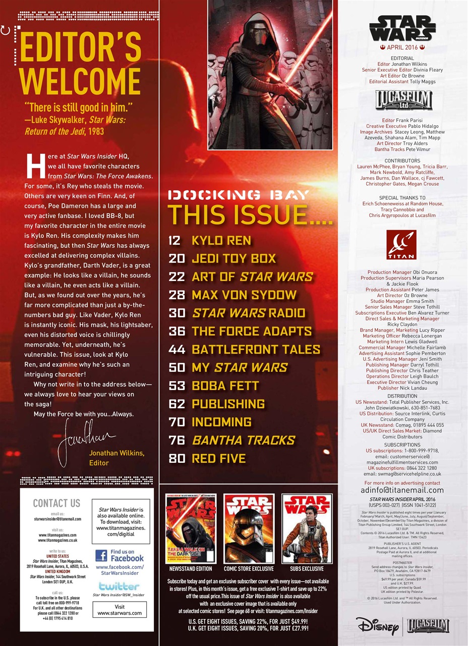 Star Wars Insider Preview Pages