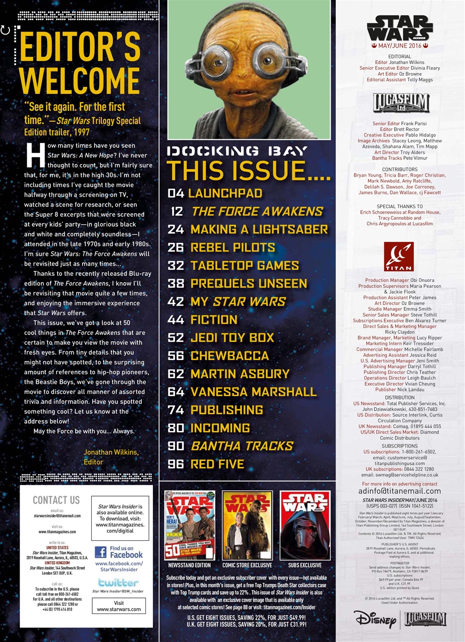 Star Wars Insider Preview Pages