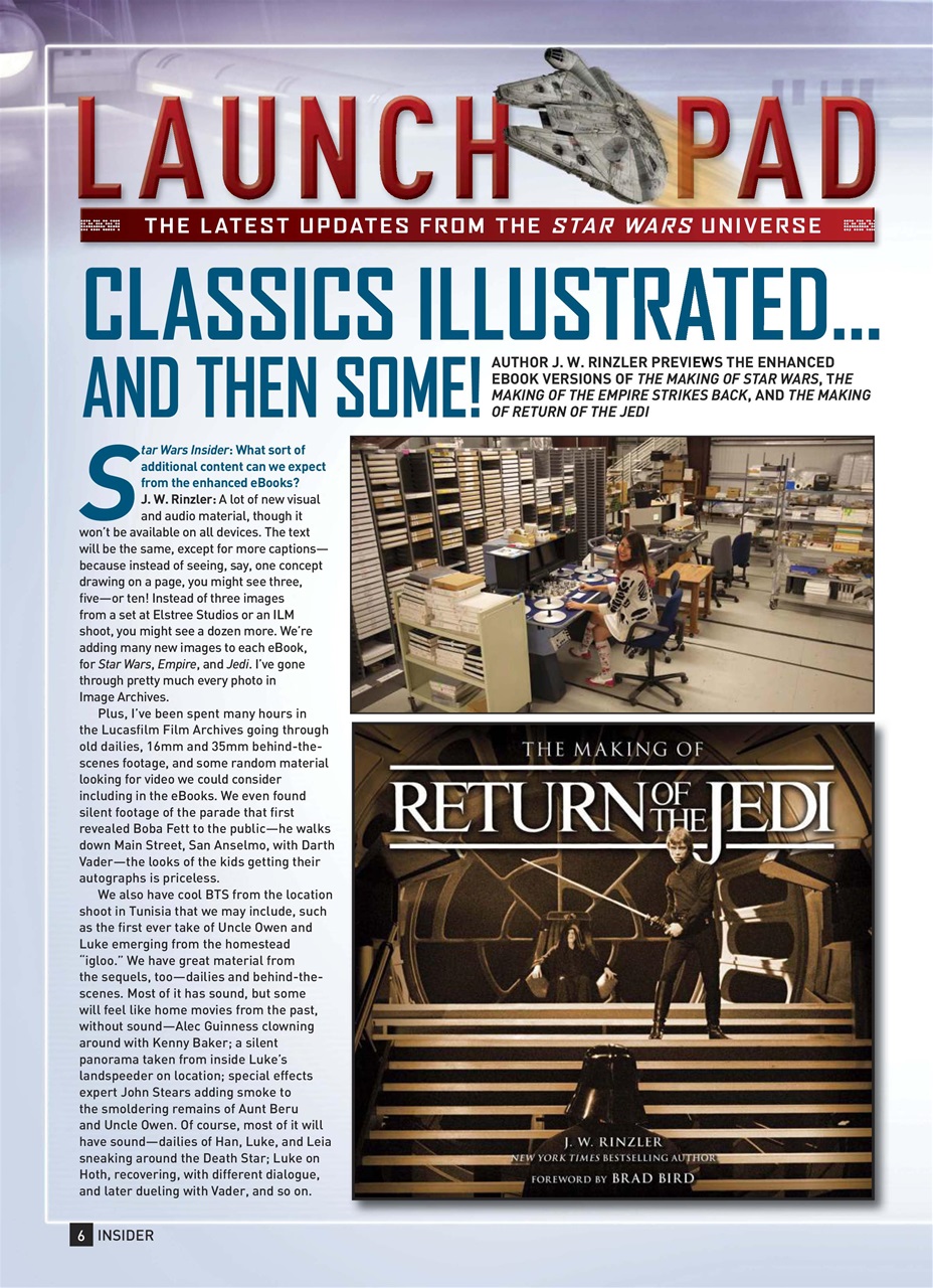 Star Wars Insider Preview Pages