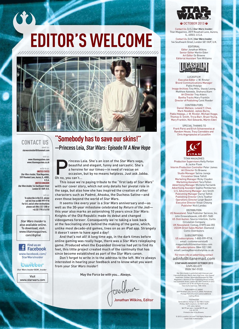 Star Wars Insider Preview Pages