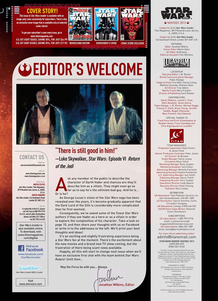 Star Wars Insider Preview Pages