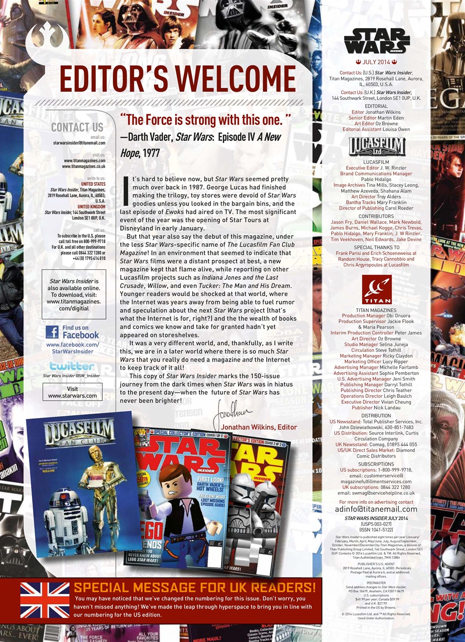 Star Wars Insider Preview Pages