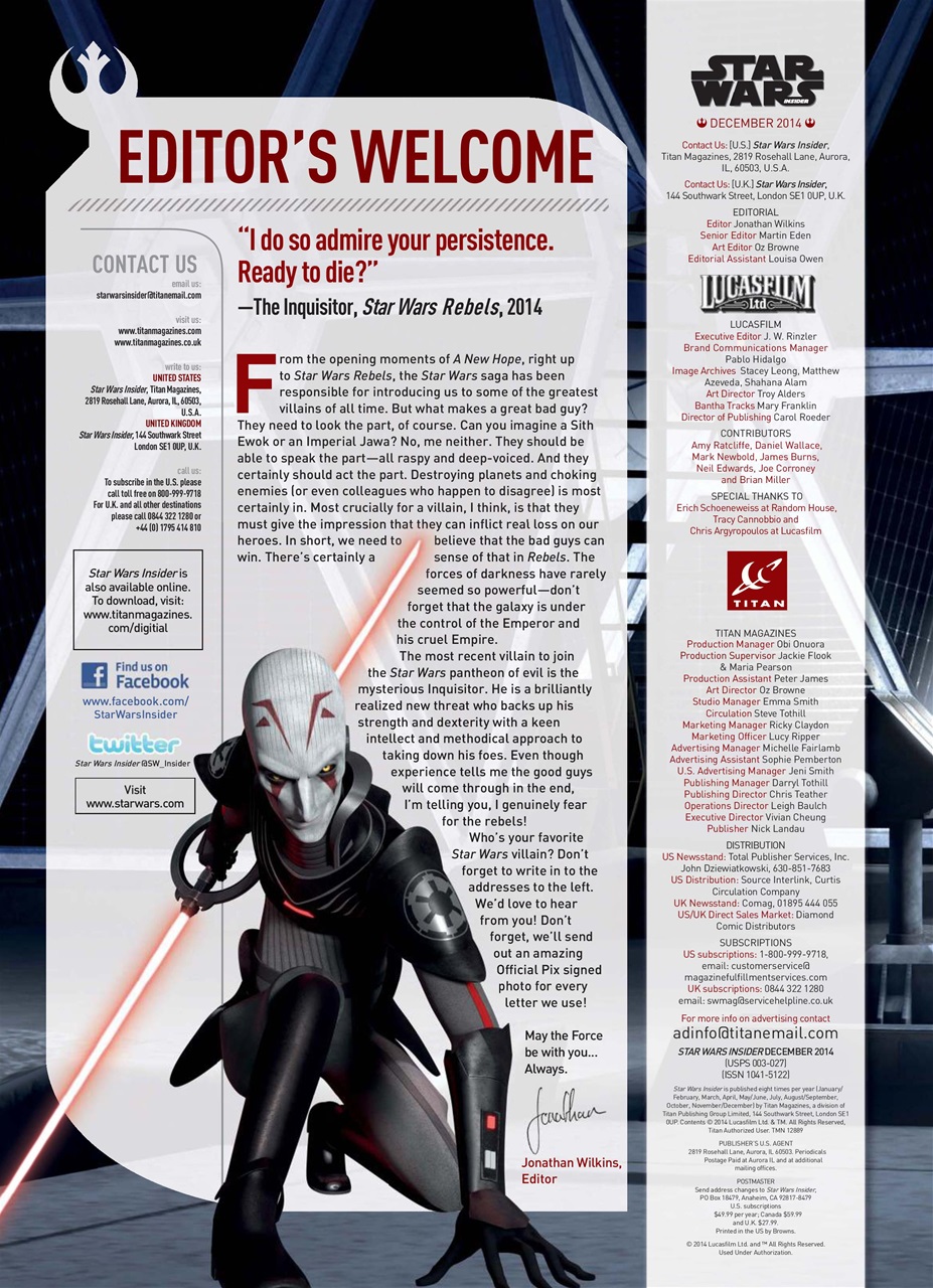 Star Wars Insider Preview Pages