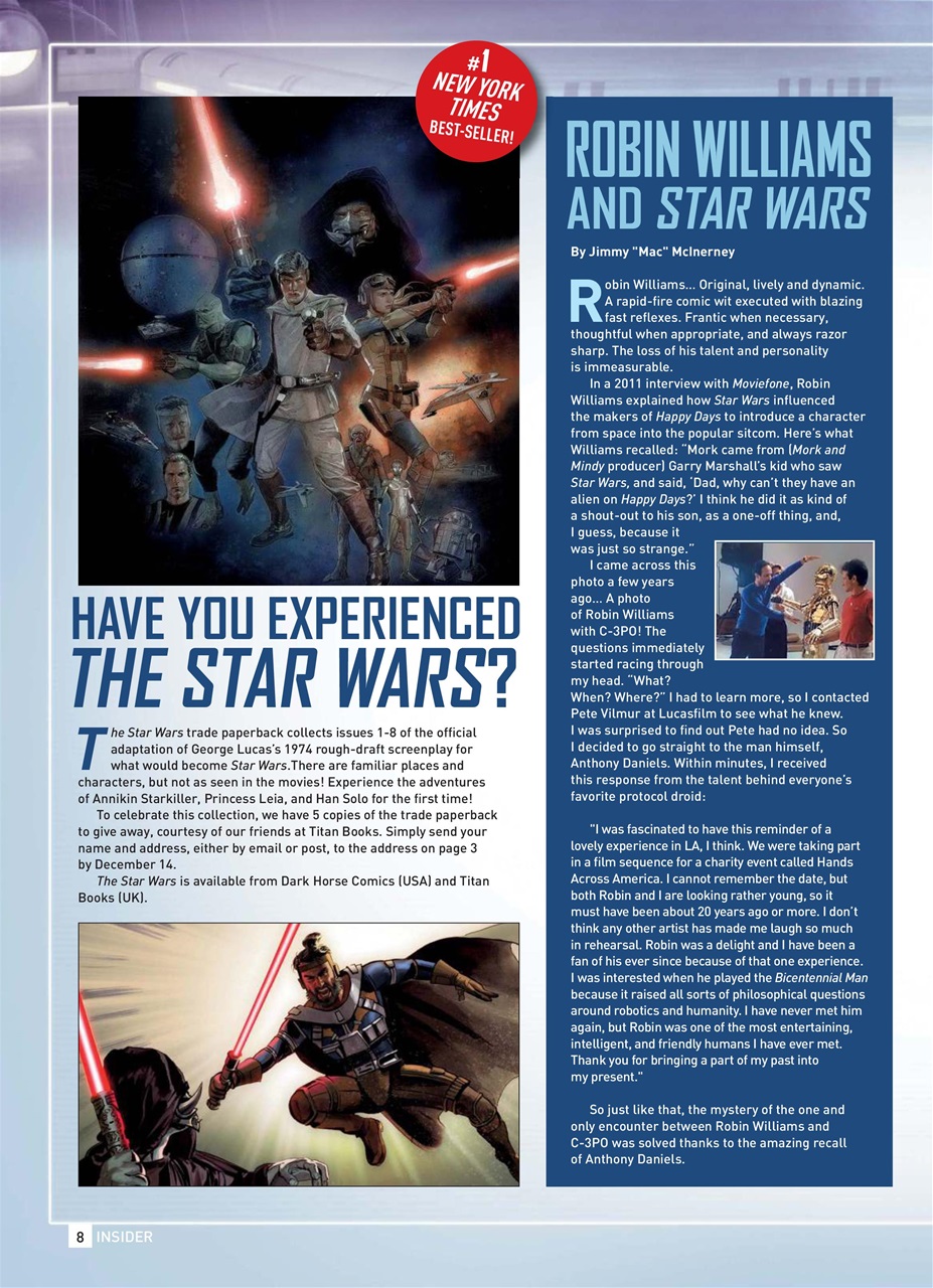 Star Wars Insider Preview Pages