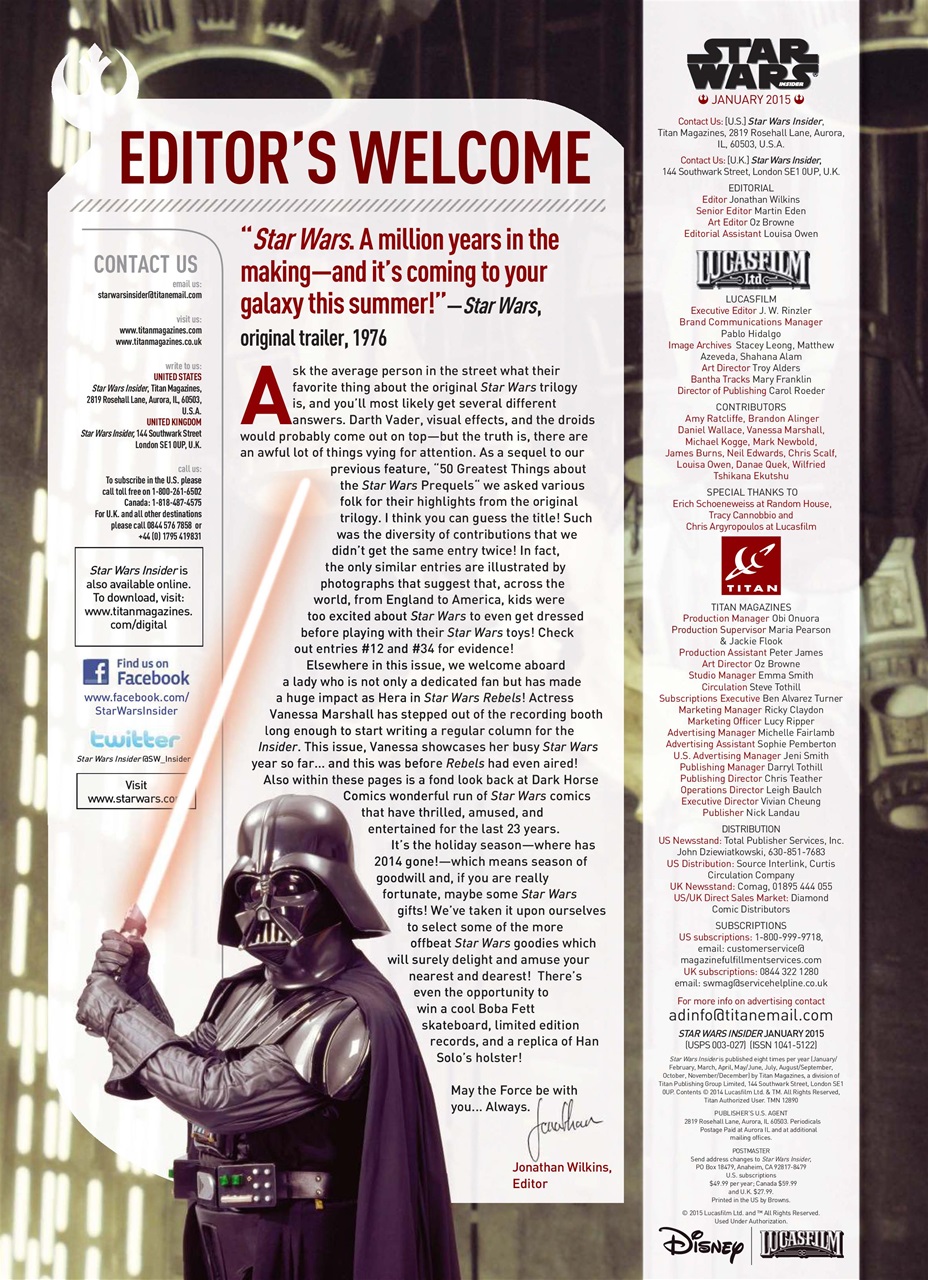 Star Wars Insider Preview Pages