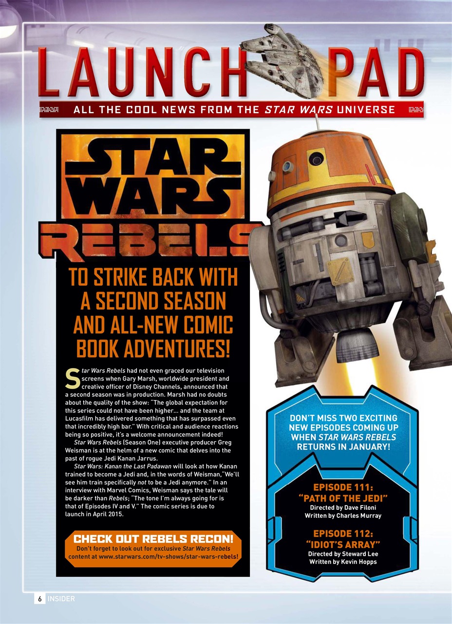 Star Wars Insider Preview Pages
