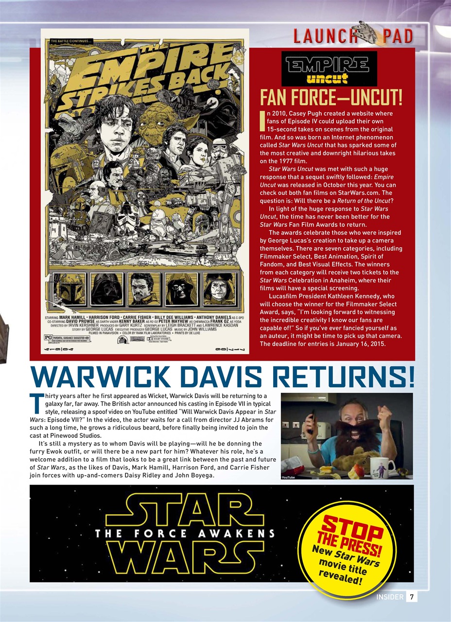 Star Wars Insider Preview Pages
