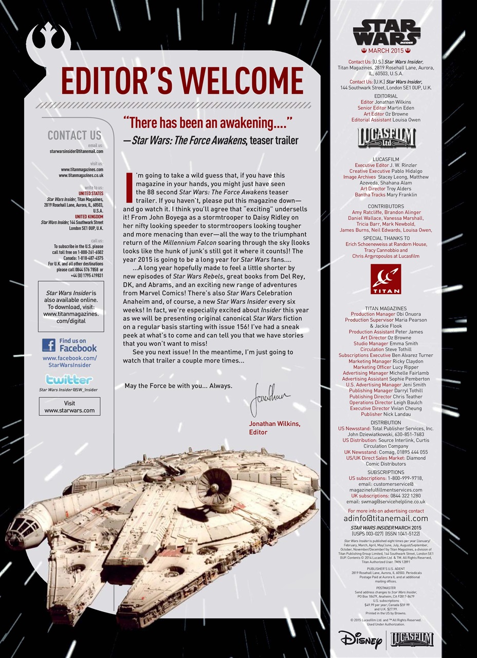 Star Wars Insider Preview Pages