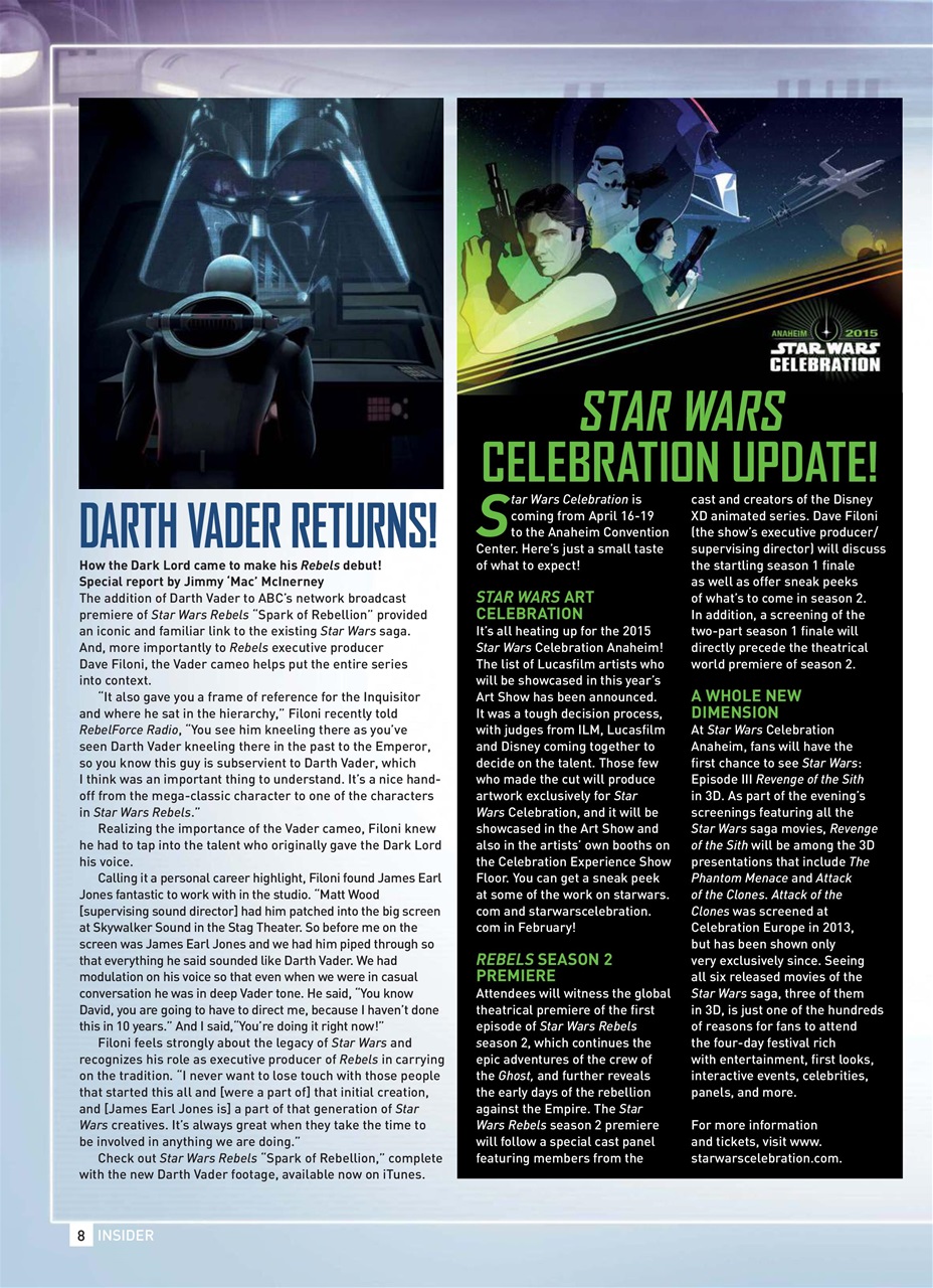 Star Wars Insider Preview Pages