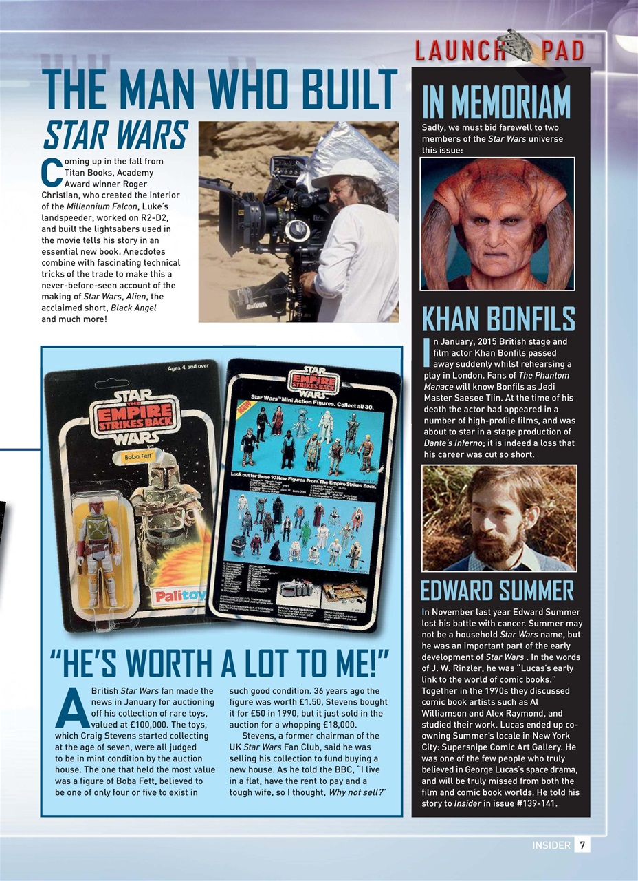 Star Wars Insider Preview Pages