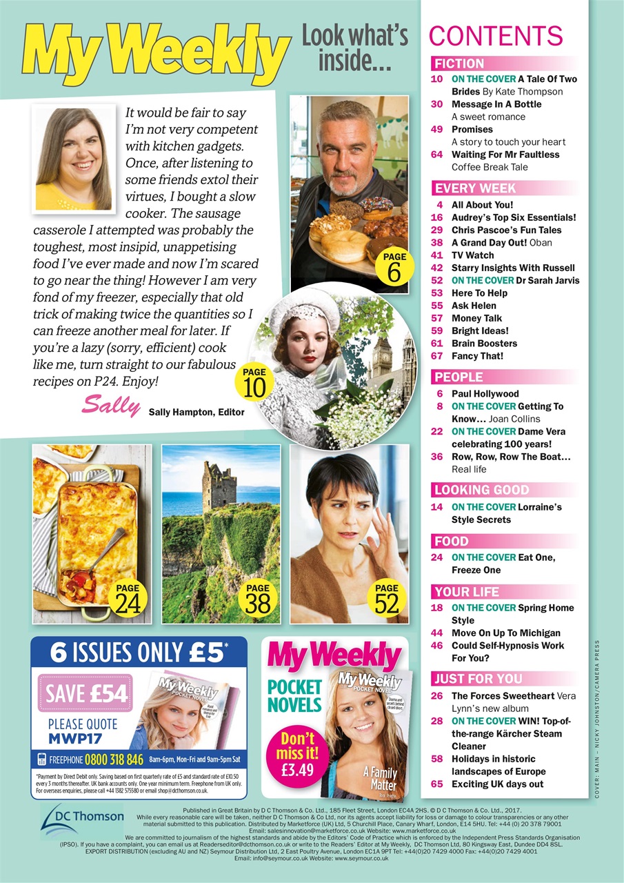 My Weekly Preview Pages