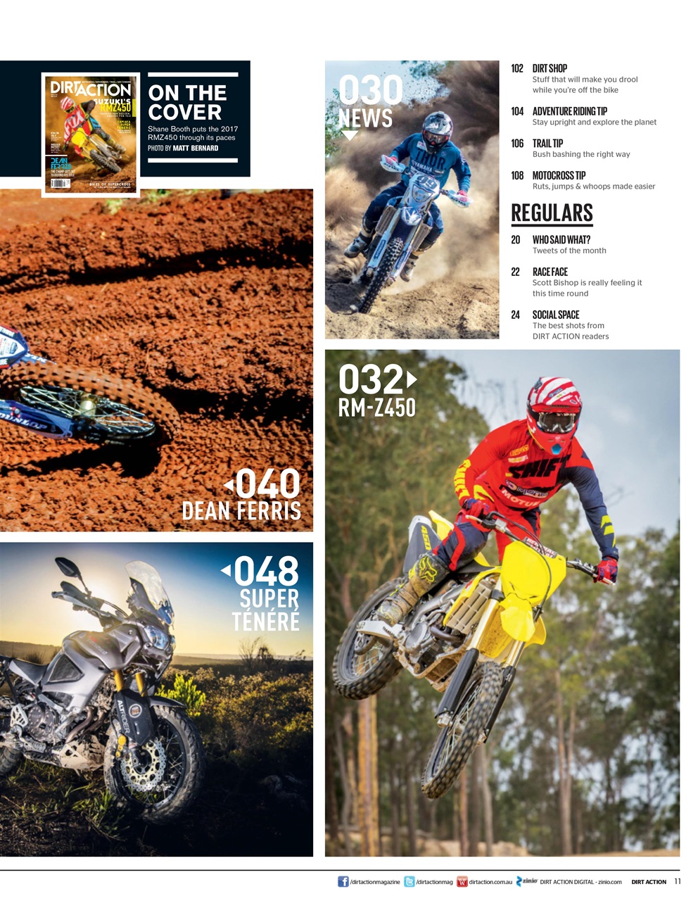 Dirt Action Preview Pages