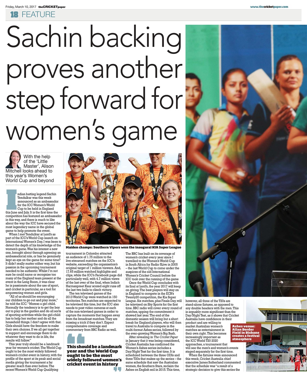 The Cricket Paper Preview Pages