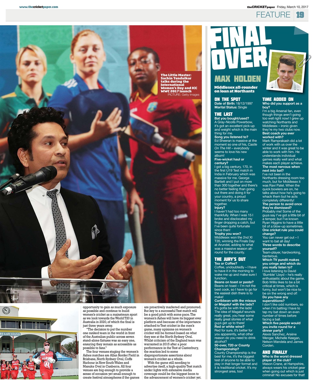 The Cricket Paper Preview Pages