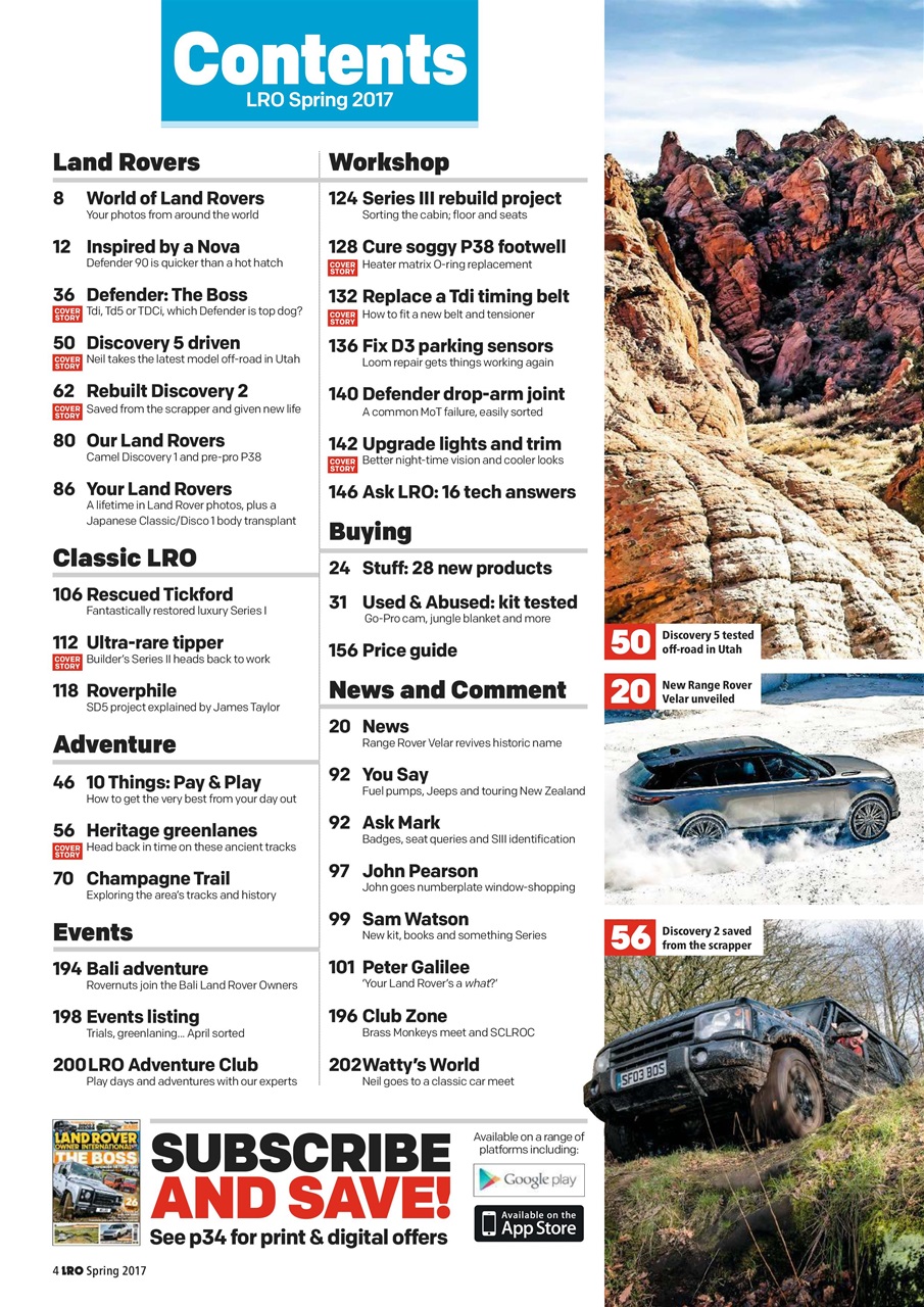 Land Rover Owner Preview Pages