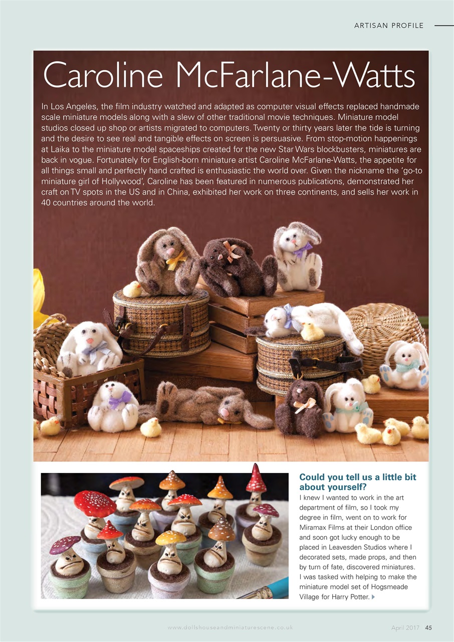 Dolls House and Miniature Scene Preview Pages