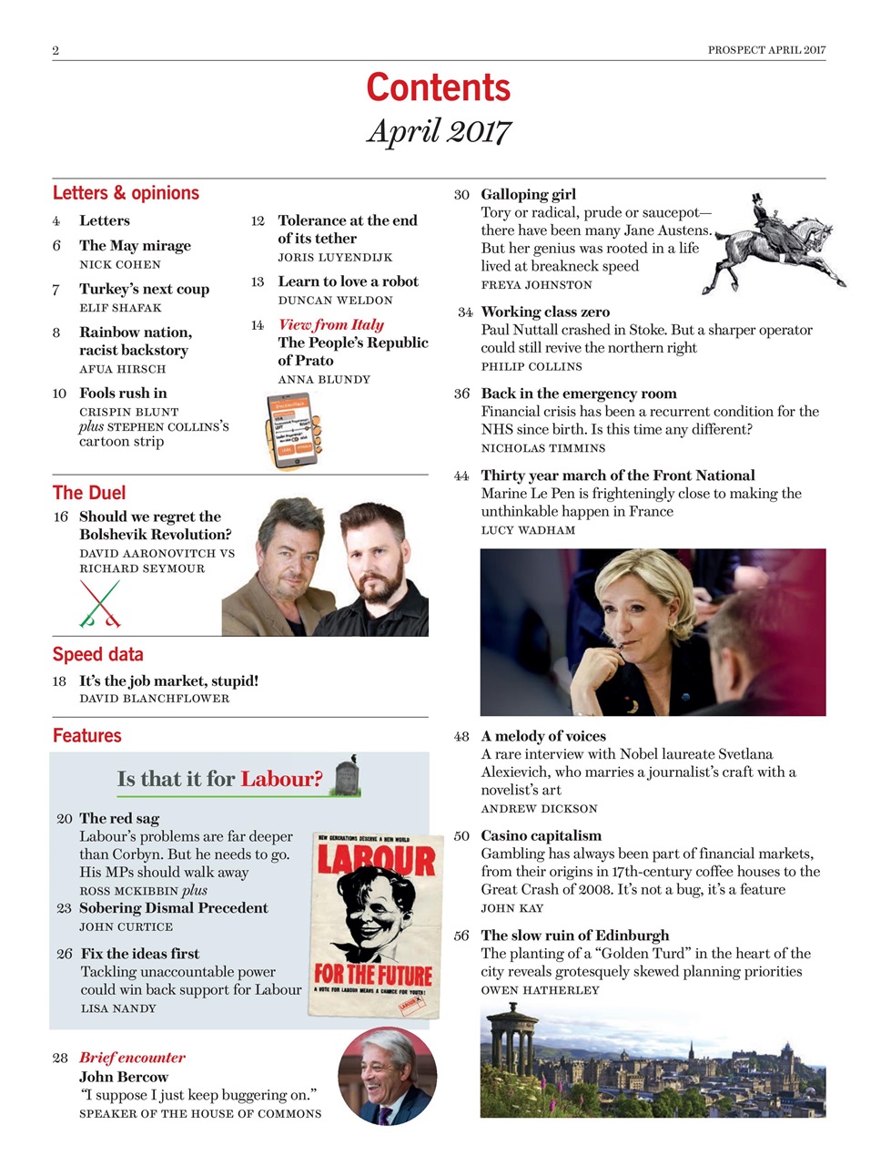 Prospect Magazine Preview Pages