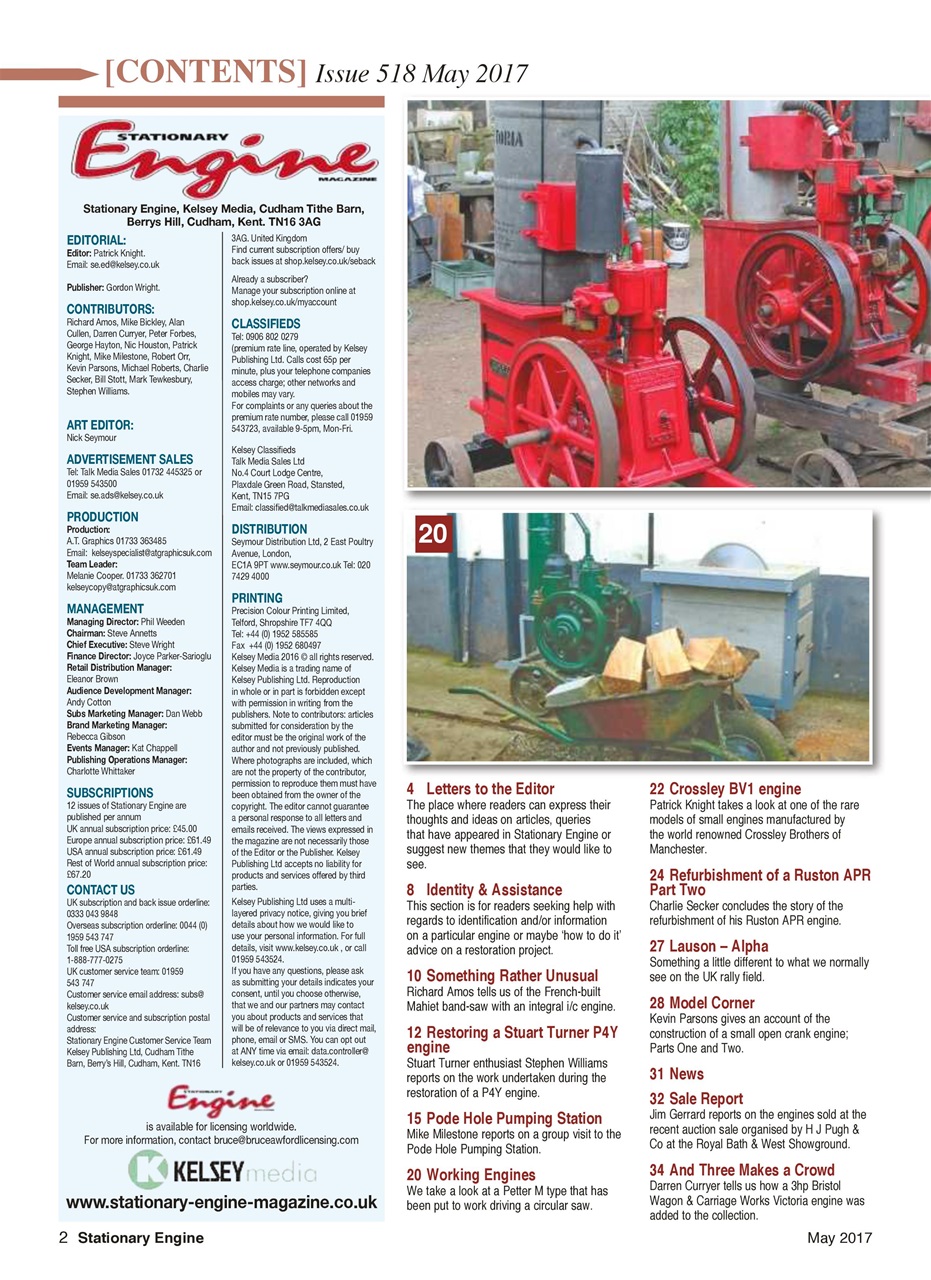 Stationary Engine Preview Pages