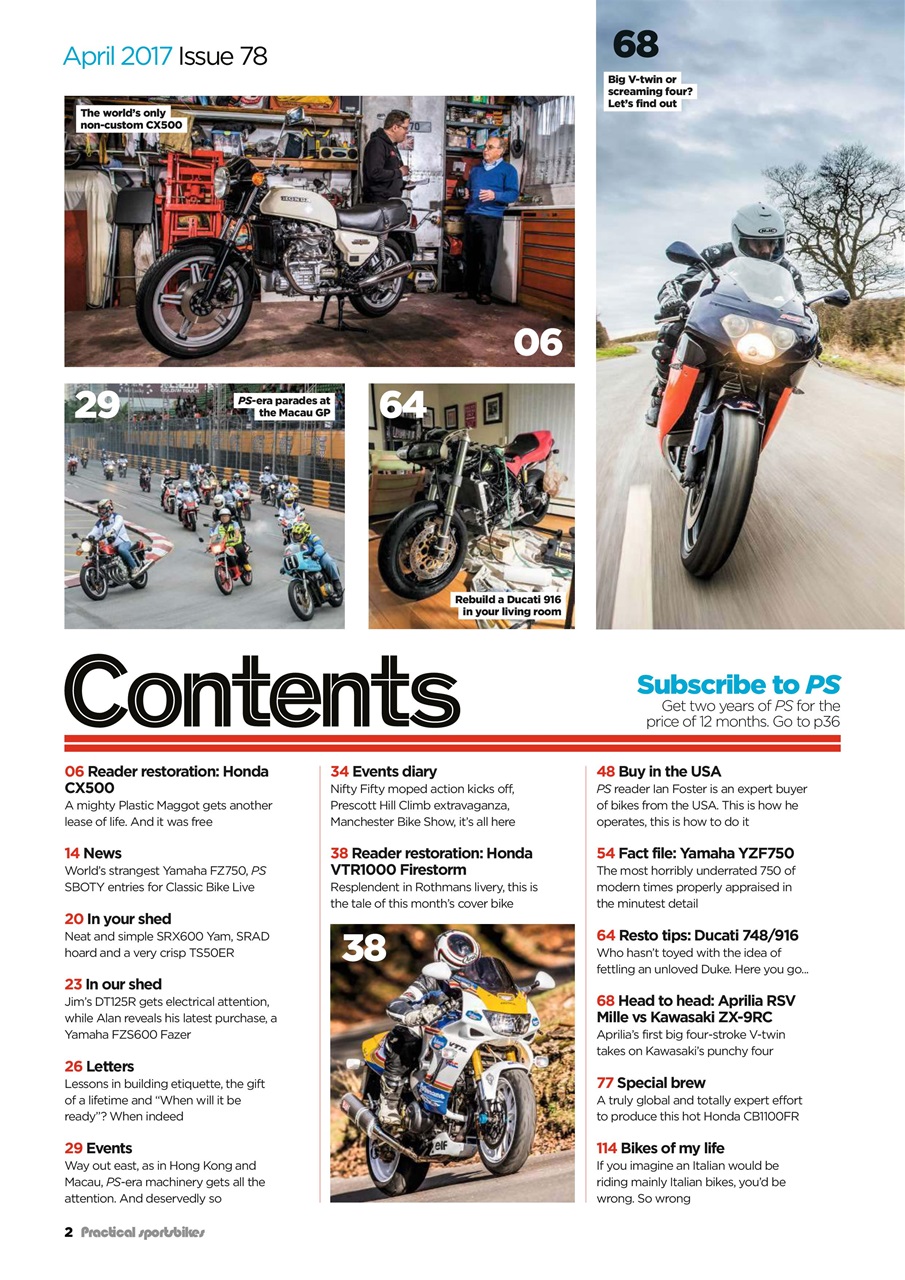 Practical Sportsbikes Preview Pages