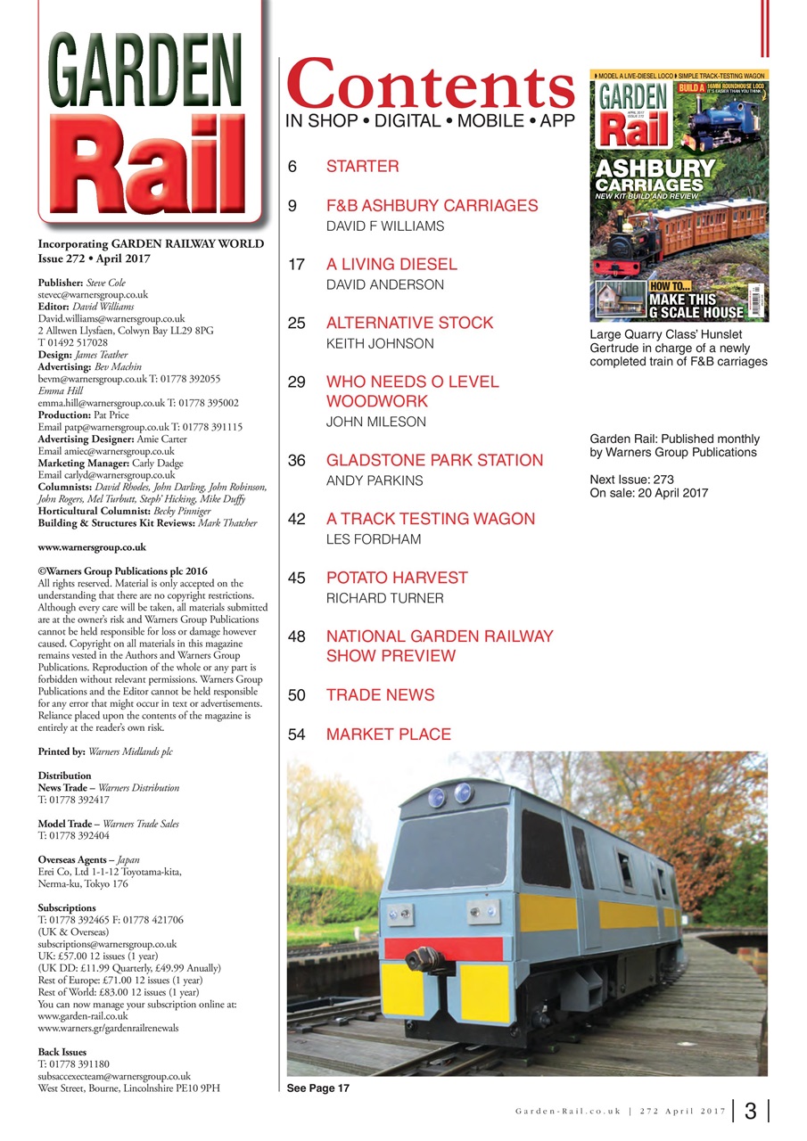Garden Rail Preview Pages