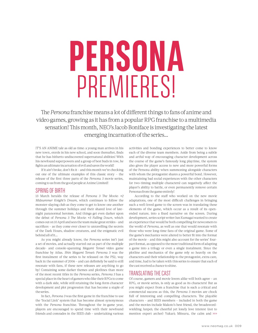 NEO Magazine Preview Pages